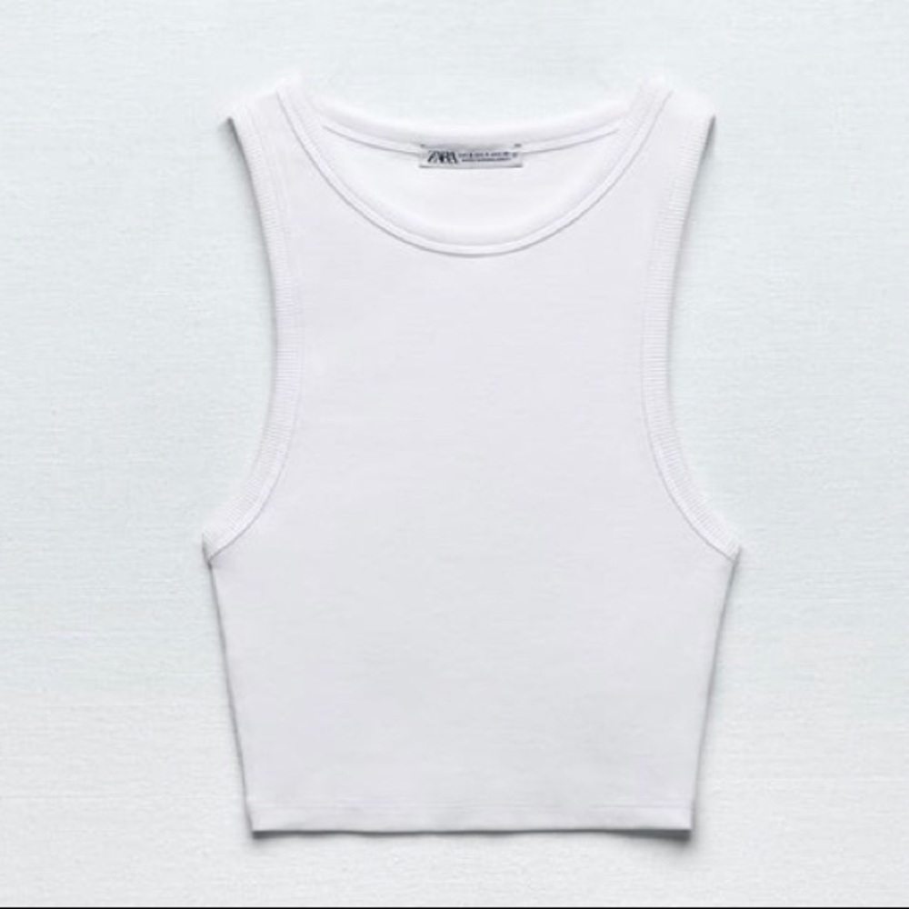 Zara Ribbed Crop Top